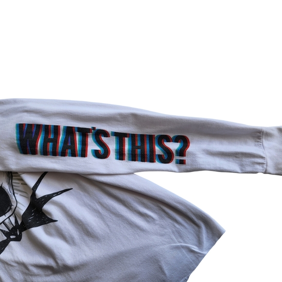 Disney Nightmare Before Christmas 3-D Glasses Two Graphics Long Sleeve Tee L - Picture 4 of 9